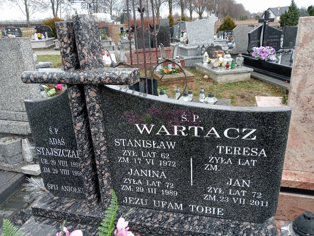 Jan Wartacz 1939 Jastków - Grobonet - Wyszukiwarka osób pochowanych